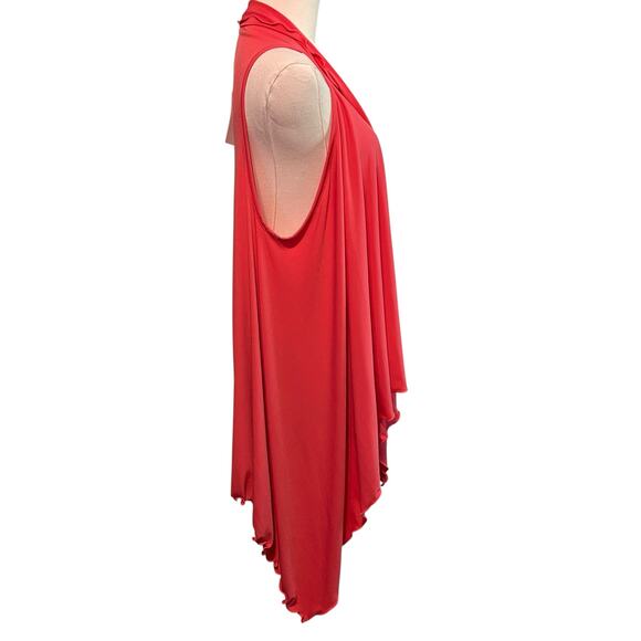 Jenna Beths NWT Cover Up Cardigan Open Front Hi Lo Hem Sleeveless OSFM Boho Chic - Picture 5 of 9